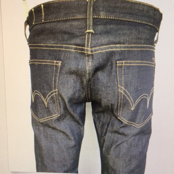 Edwin unwashed Japan denim raw jeans slim fit men - Picture 7 of 8